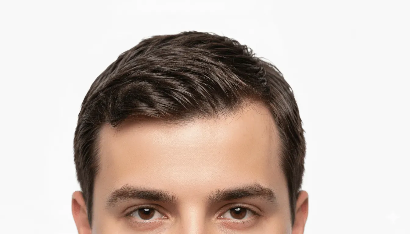 Capelli e attaccatura frontale di un uomo